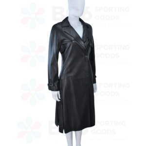 Black Leather Trench Coat