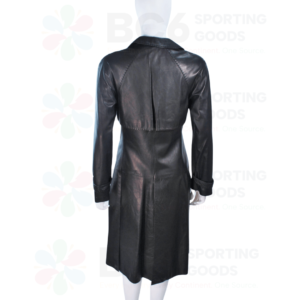 Black Leather Trench Coat