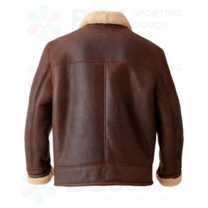 Leather aviator jacket