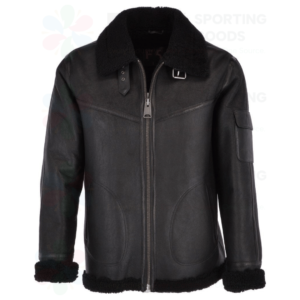 Leather pilot jacket