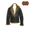 Men B3 Bomber Shearling distressed leather jacket (Ginger)