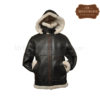 Women B3 Bomber Leather shearling Jacket