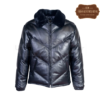 Men Down-Filled Puffer V Bomber Jacket