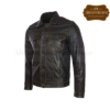Men Trucker Black Leather Levis Style Jacket