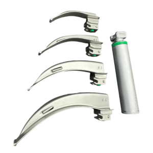 Fiber Optic Medical Laryngoscope Set | Reusable Macintosh Blades