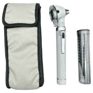 White-Pocket-LED-Otoscope-Fiber-Optic-Nursing-Student-Kit