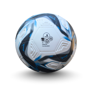 Back view of Premium Embossed TPU Match & Training Soccer Ball | Thermal Bonded/Stitched | Custom OEM Bulk Supply